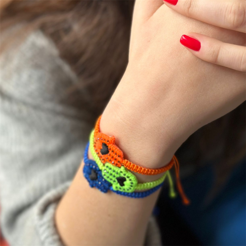 3' lü Neon Hamsa Bileklik