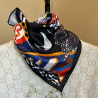 Desenli Saten Fular Bandana