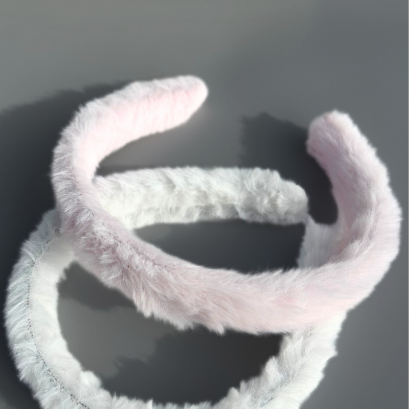 Çocuk Pembe Peluş Taç