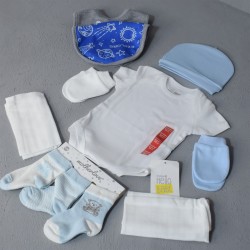 Erkek Bebek Hediyelik Yenidoğan Takım Set